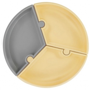 Minikoioi Puzzle - Силиконова чиния с вакуум 3 части